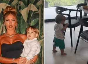 virginia-se-emociona-ao-ver-filho-andando-pela-1a-vez